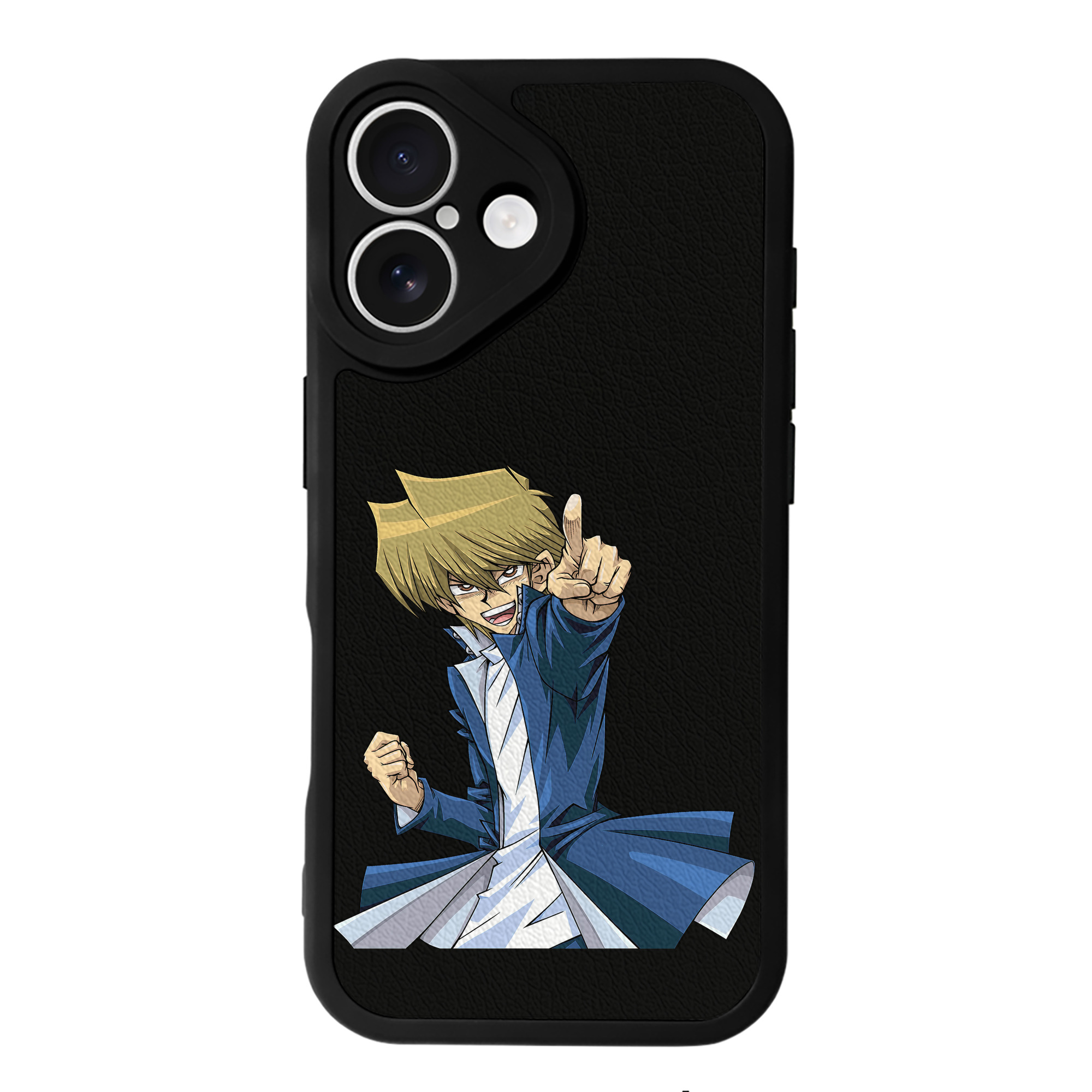 （画像用） 遊☆戯☆王 Yu-Gi-Oh! 【iPhone 16シリーズ対応】シリコンスマホケース（レザー調） 材質：シリコン